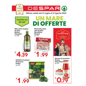 volantino VOLANTINO  DESPAR 31 LUGLIO - 13 AGOSTO dal 31/07/2025 al 13/08/2025